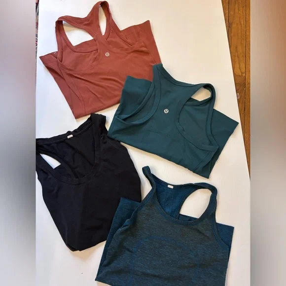 PROMO: BUY 3 GET 1 FREE | Set of 4 Lululemon Tanks | Align & Swiftly | Size XS - Picture 1 of 9